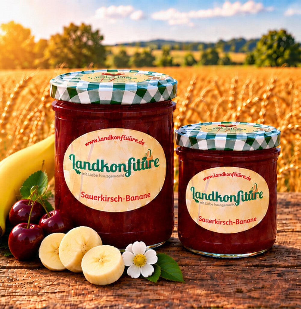 Sauerkirsch-Banane - Fruchtaufstrich