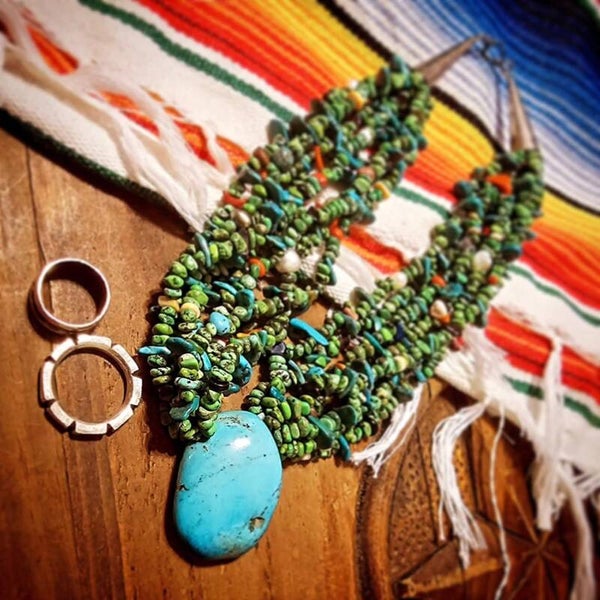 Turquoise Bead Necklace