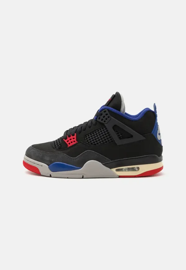 AIR JORDAN 4 RETRO BLACK/FIRE RED-DEEP ROYAL BLU