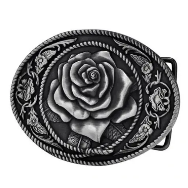 Fibbia per cintura Western Cowgirl rosa 1461