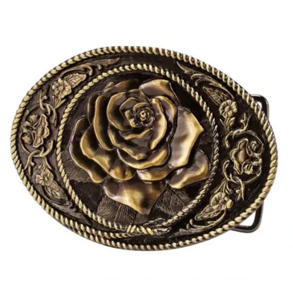 Boucle de ceinture Western Cowgirl Rose 1461
