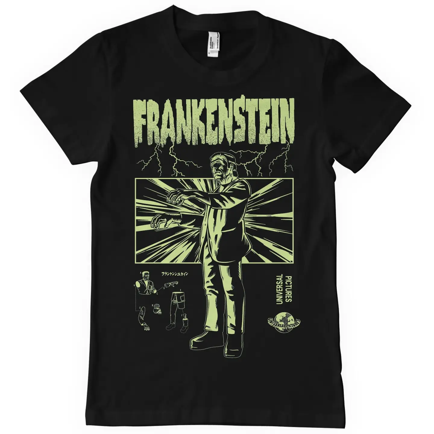 T-shirt rétro Frankenstein Universal Monsters