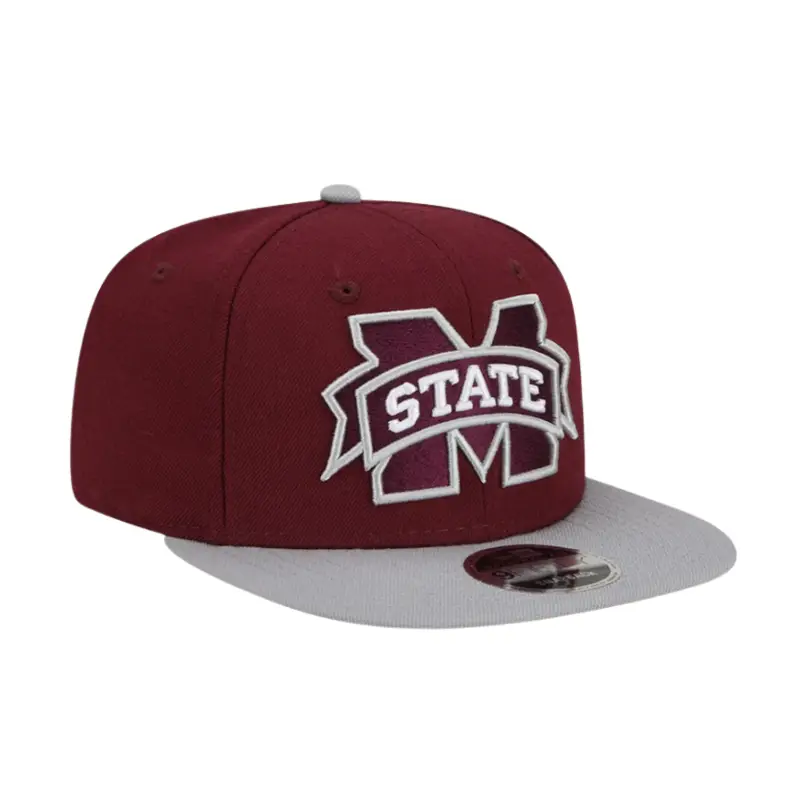 Cappellino snapback 9fifty New Era 2tones Brown Mississippi State Bulldogs