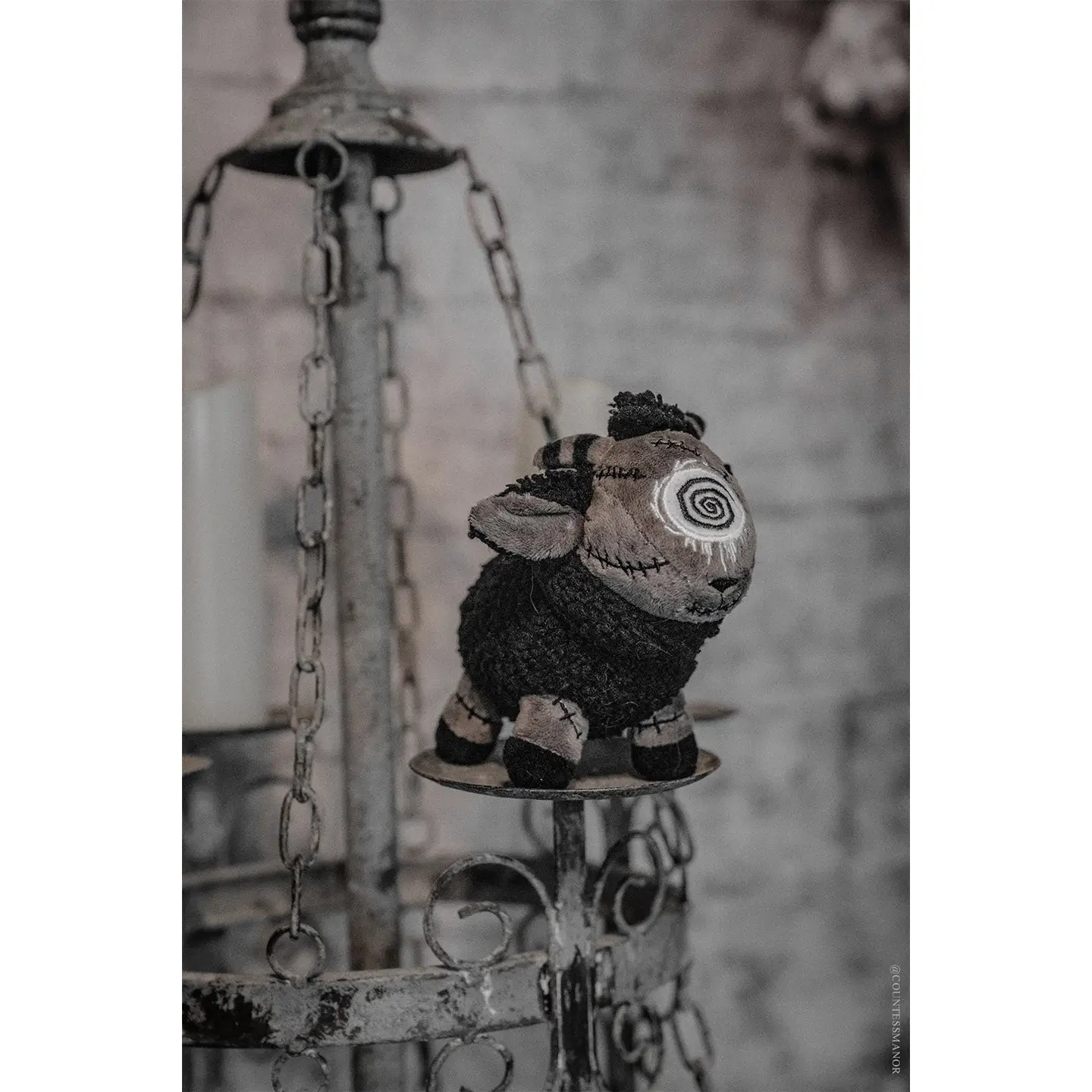 Portachiavi in ​​peluche di famiglia pecora