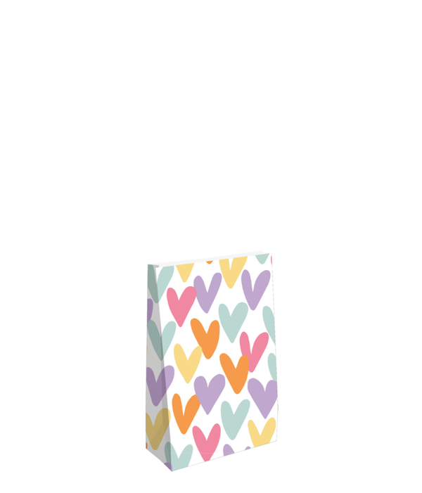 blokzak gekleurde hartjes