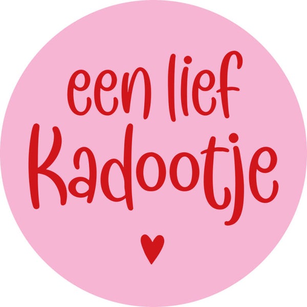 10 stickers een lief cadeautje roze