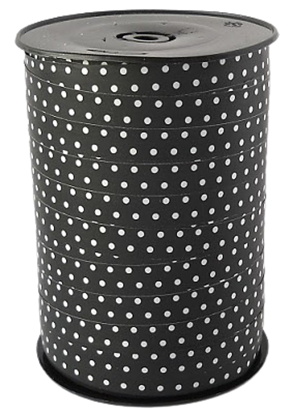 lint zwart met witte stippen