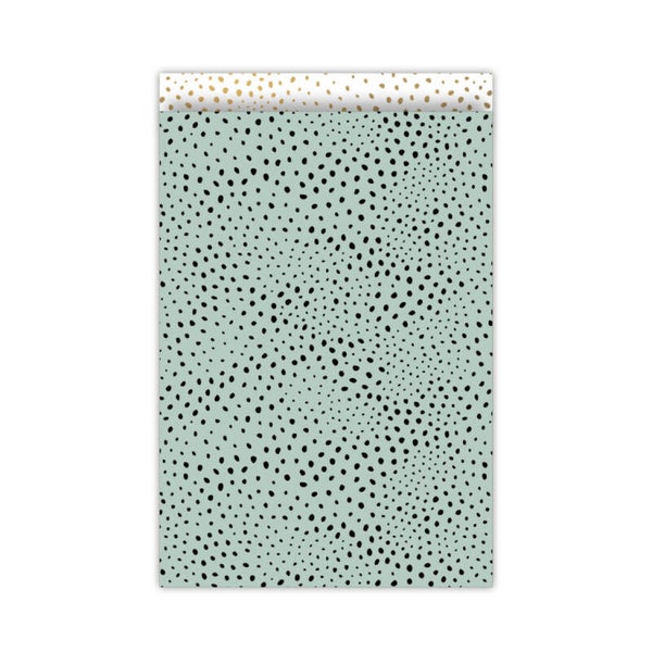 3 zakjes maat L groen met dots