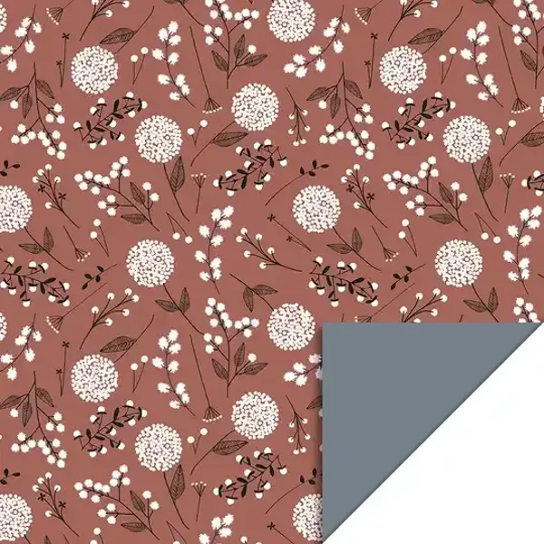 dubbelzijdig inpakpapier brique