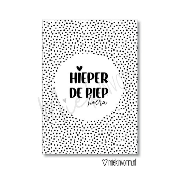 kaart hieper de piep