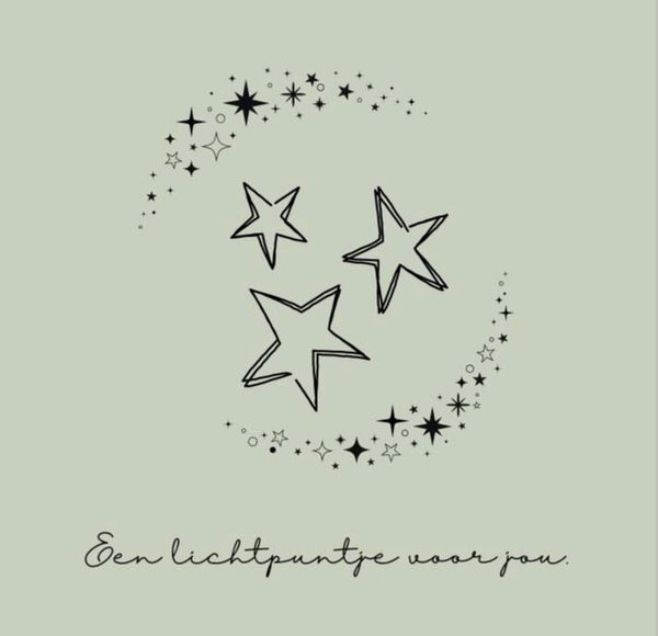 kaartje groen een lichtpuntje voor jou