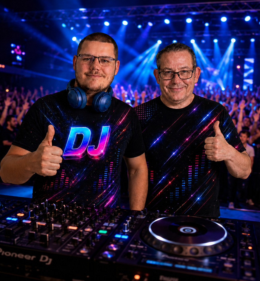 Abgefahren aber Okay mit DJ-Equipment im Musikstudio