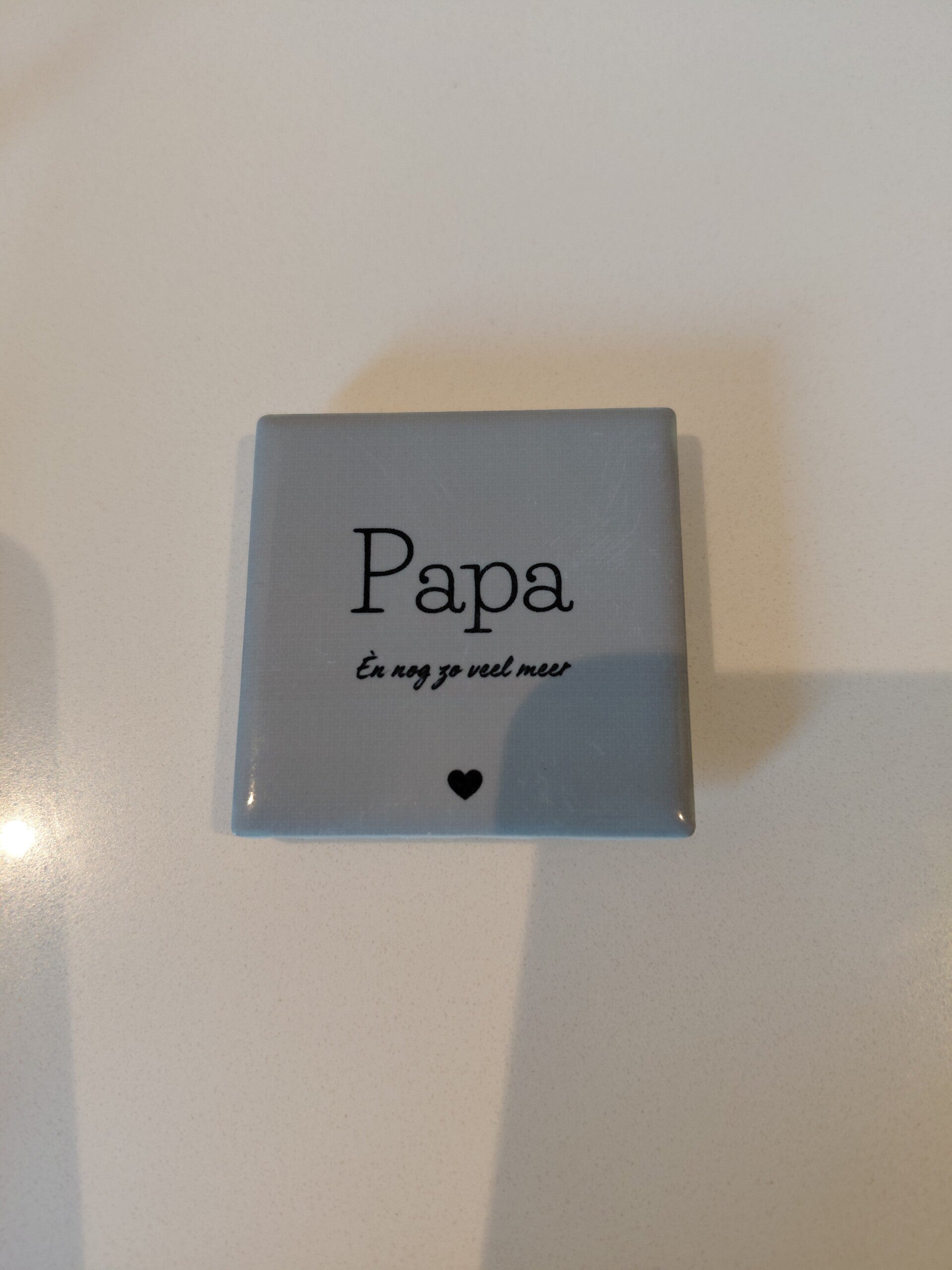 Magneet tegeltje '' Papa"
