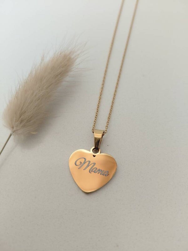 Glitter en Grime Gepersonaliseerd Hartje mama