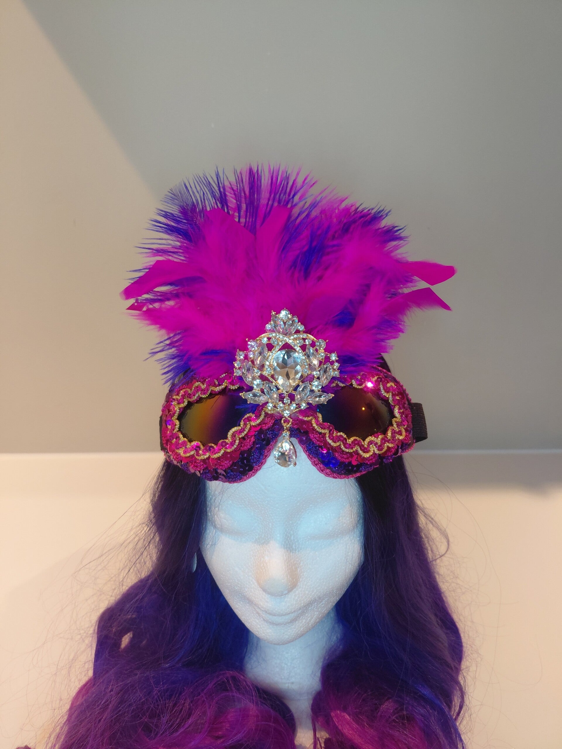 Glitter en Grime skibril "pinkie"