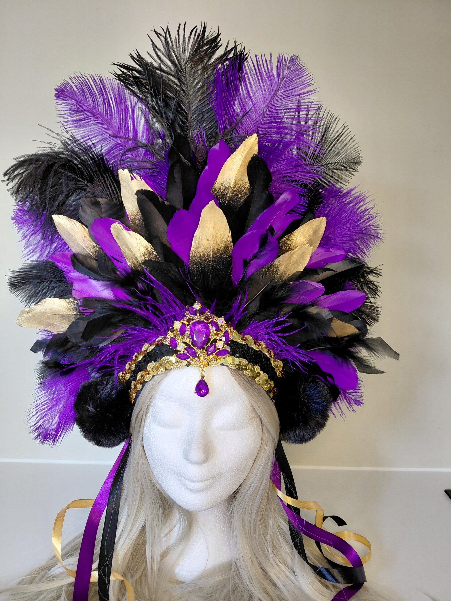 Glitter en Grime Hoofdtooi Purple/gold