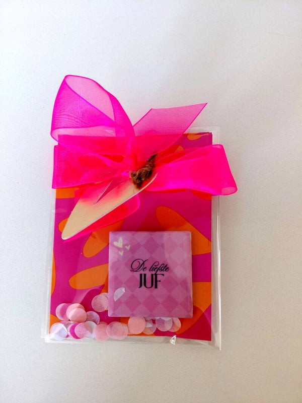 Magneet tegeltje '' De liefste juf ''