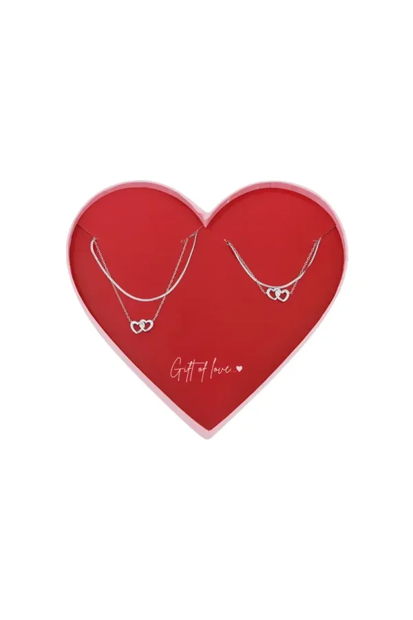 Gift of love ( set armband en ketting zilver)