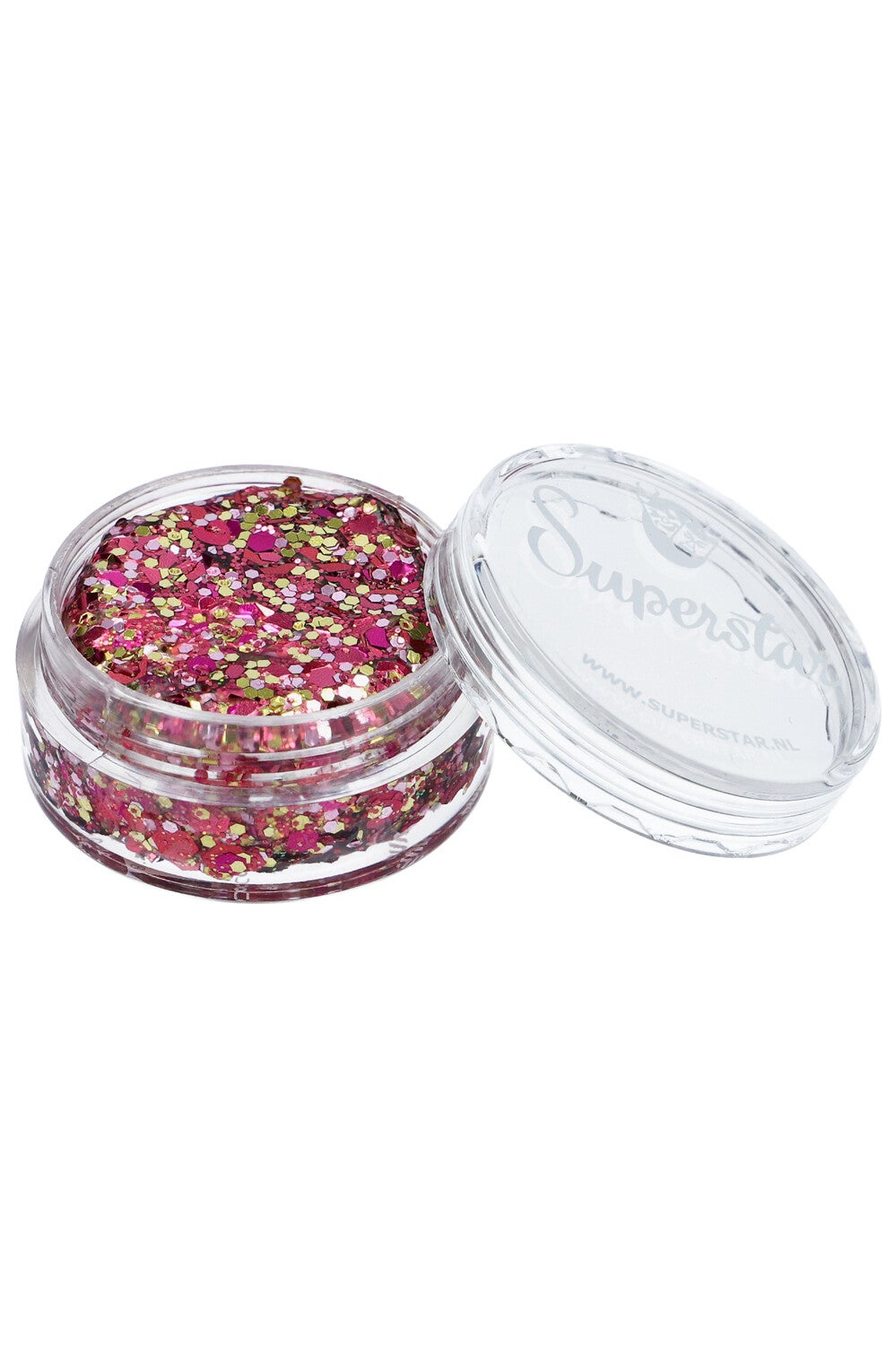 Superstar Chunky Glitter Crème 10 ml Pink lady