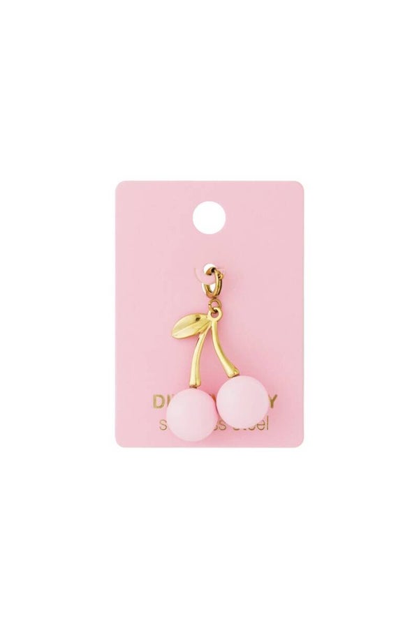 Glitter en Grime | Roze kersen sieraden bedel
