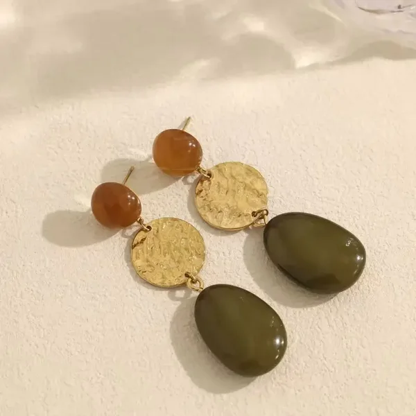 Lotje oorbellen groen