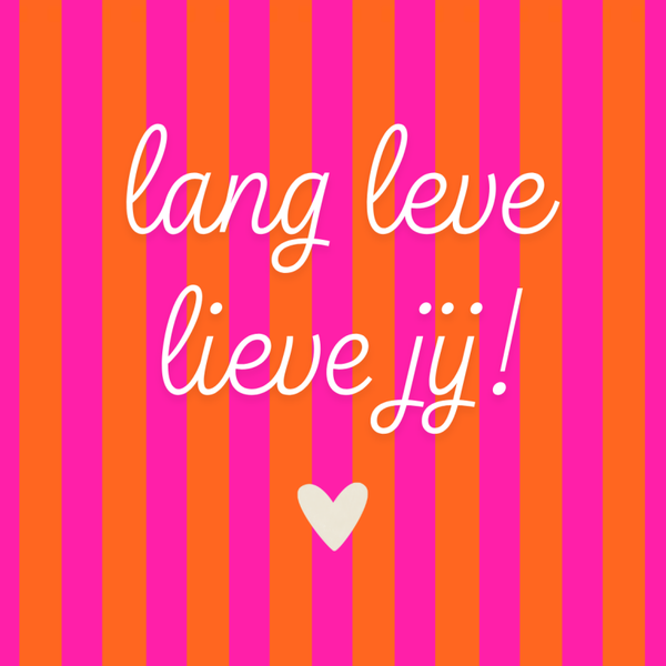 Magneet tegeltje ´´ Lang leve lieve jij! ´´