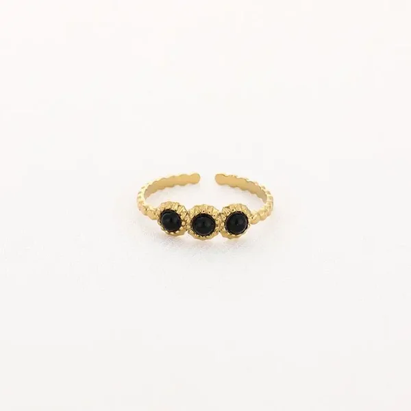 Basic ring met natuursteen