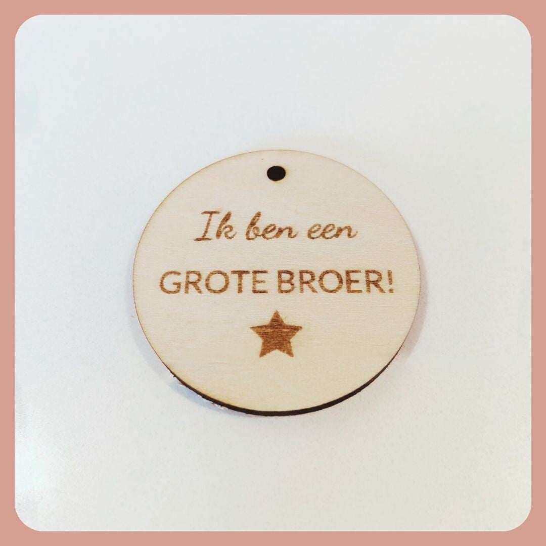 Glitter en Grime ''losse label  voor ketting broer''