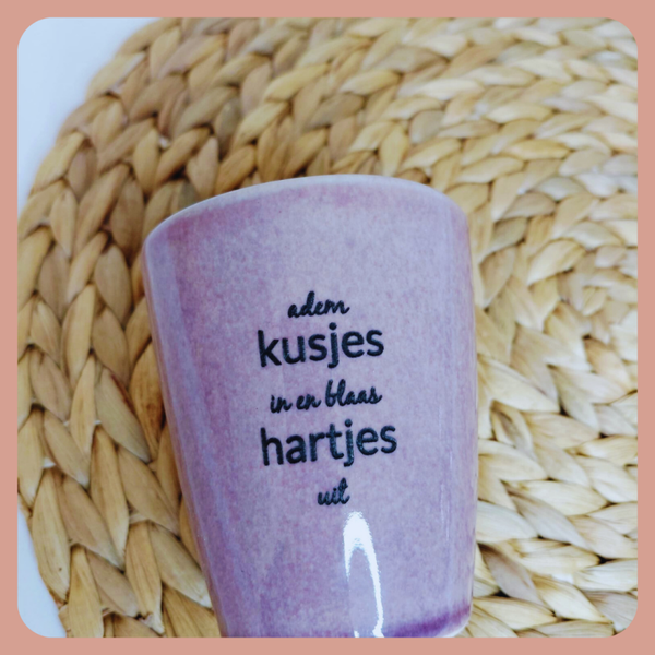 Glitter en Grime mok '' kusjes''