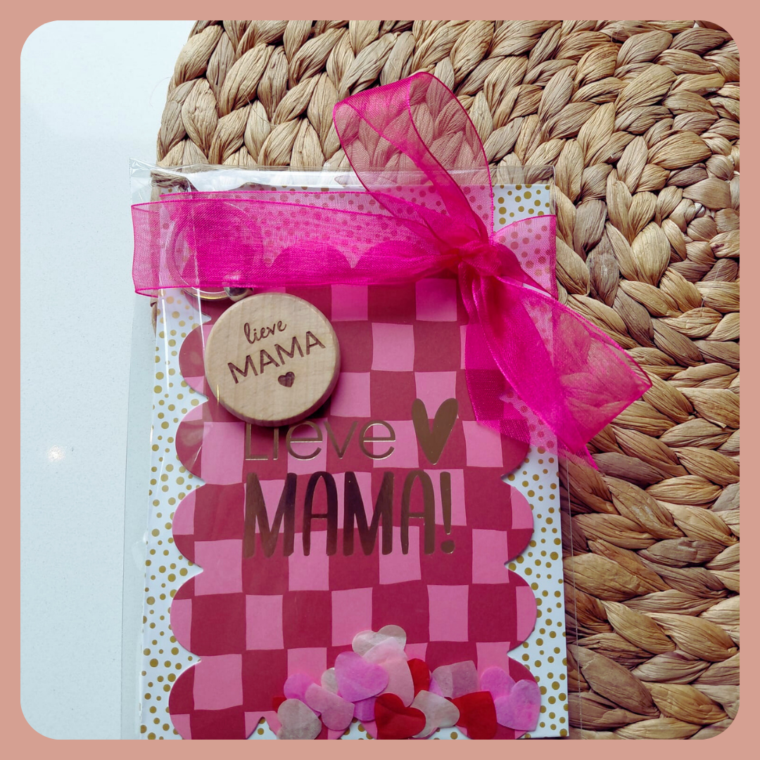 Glitter en Grime sleutelhanger ´´ mama´´