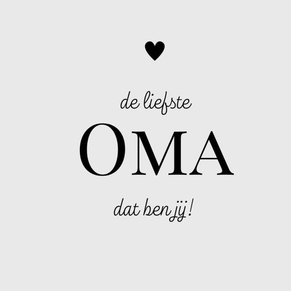 Magneet tegeltje ´´ Oma ´´