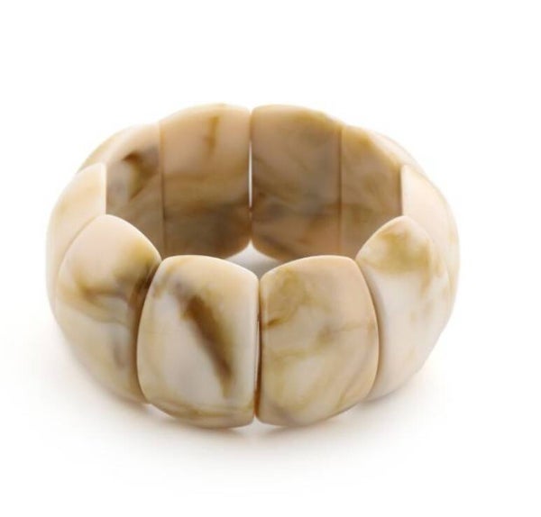 Acryl armband off white