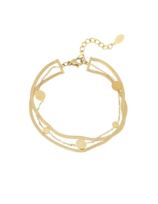 Dubbele coin armband