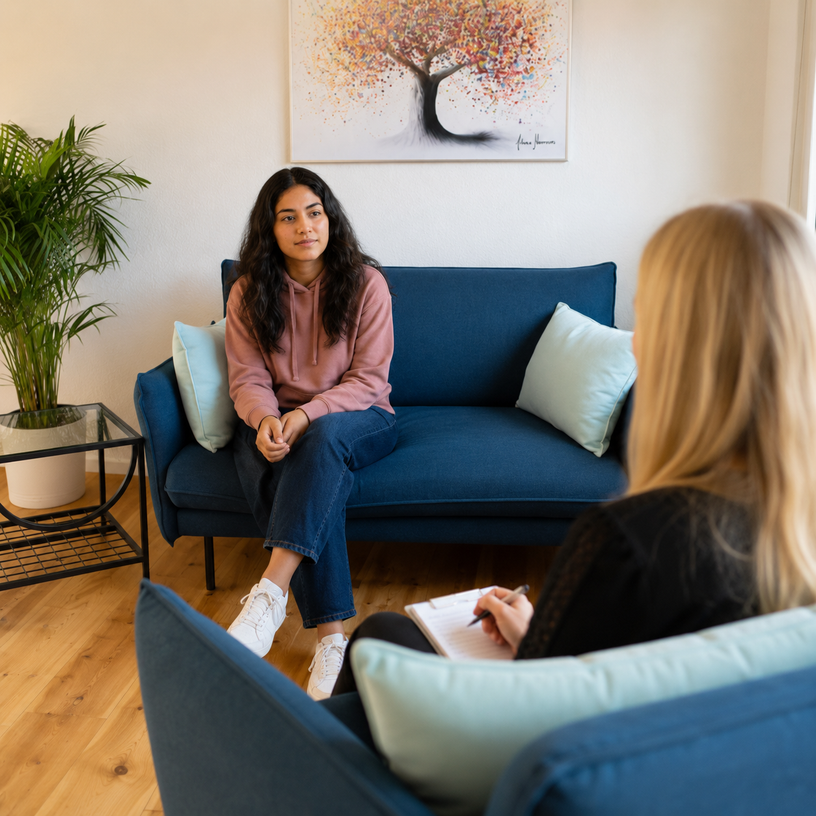 Therapeutisches Gespräch mit einer Jugendlichen