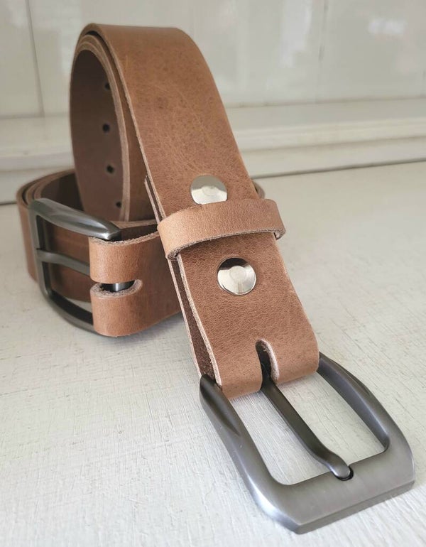 Bruine (blinkende) broekriem