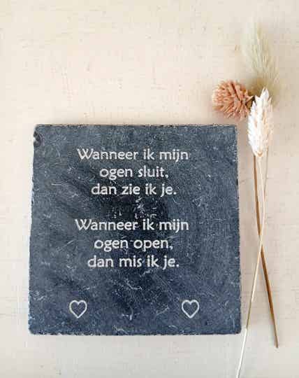 Wanneer ik mijn ogen sluit...