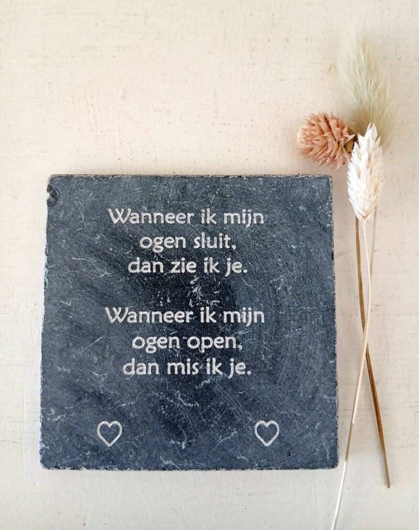 Wanneer ik mijn ogen sluit...