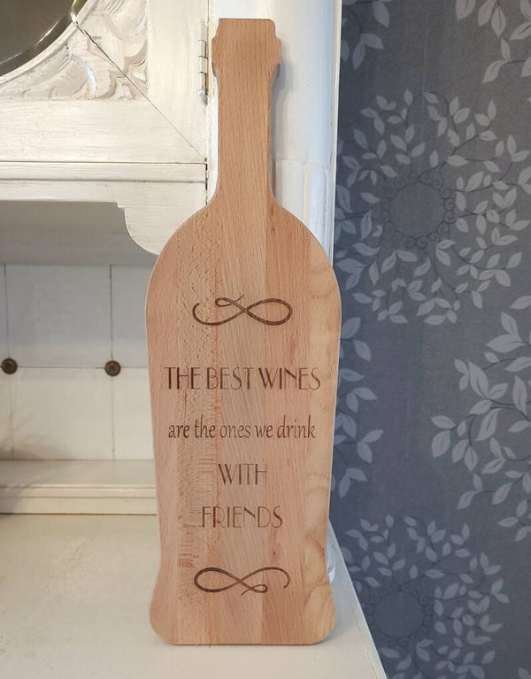 Houten wijnfles "Vidar"