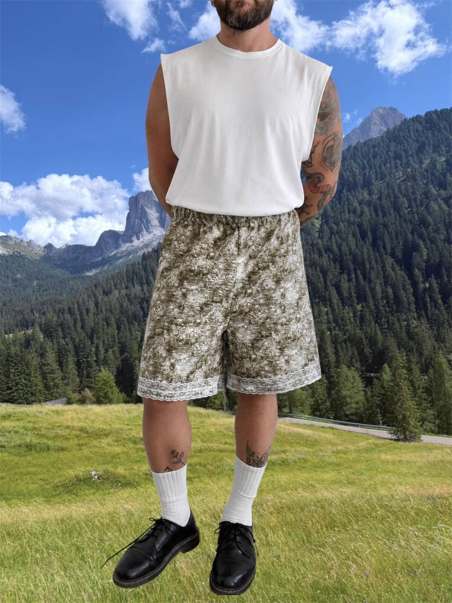 Cotture lace short