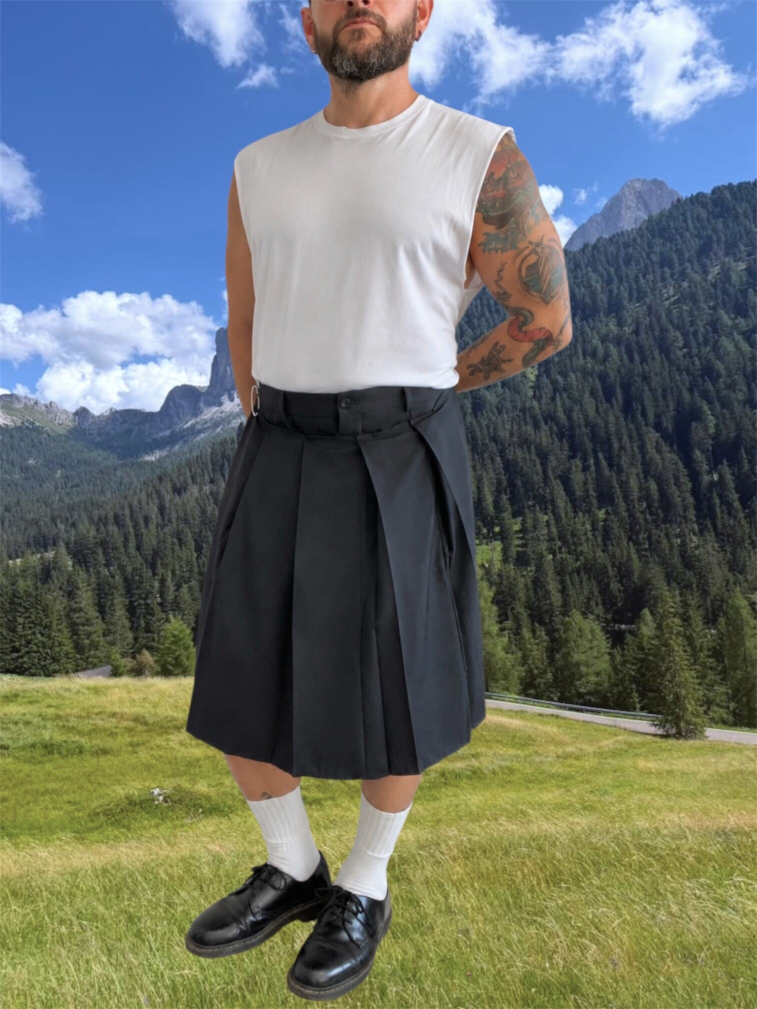 Reworked skirt unisex