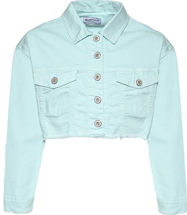 Blue Effect Color Denim Jacket - Mint