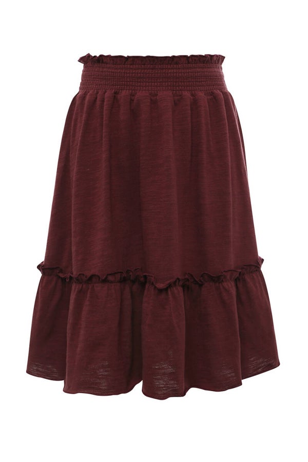 Looxs Slub Jersey Skirt - Plum*