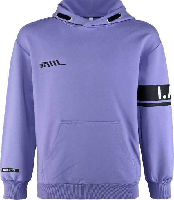 Blue Effect Hoodie - Purple Grey