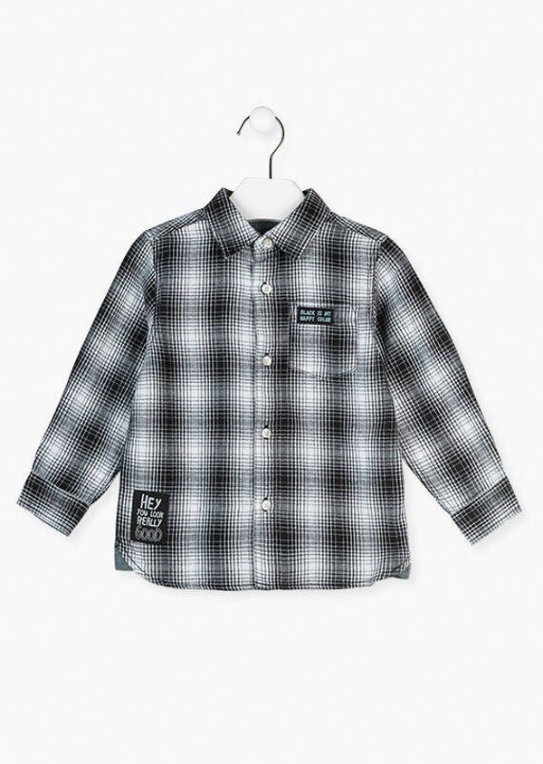 Losan Overhemd - Black/Checkered