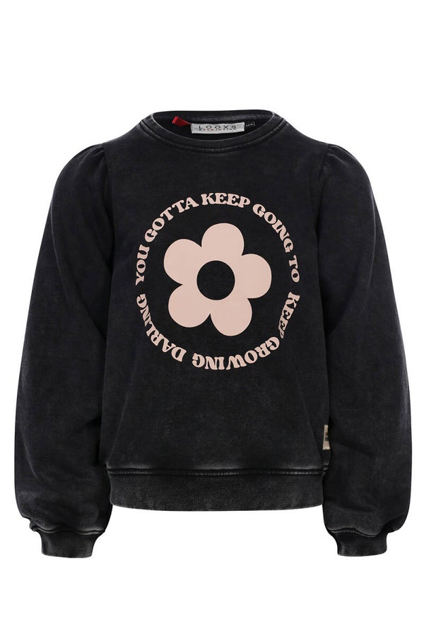 Looxs Little Sweater Garment Dye - Black*