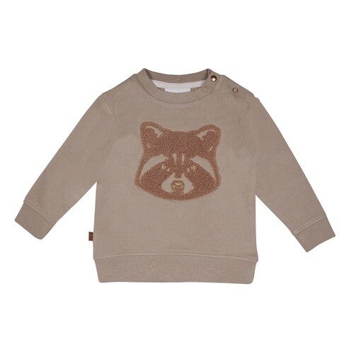 Frogs And Dogs Sweater Raccoon - Taupe