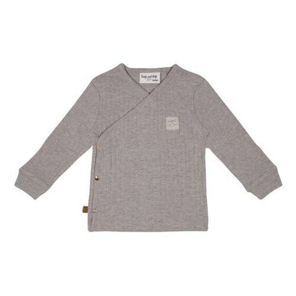 Frogs And Dogs Wrap Shirt Raccoon - Taupe