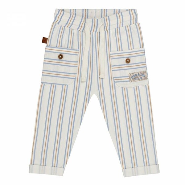 Frogs And Dogs Striped Pant - White Alyssum