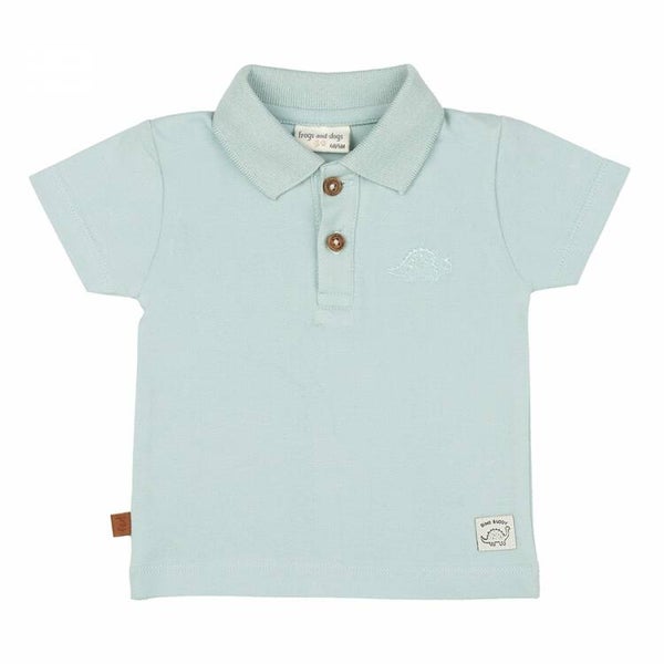 Frogs And Dogs Dino Pique Polo - Cloud Blue