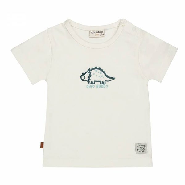 Frogs And Dogs Dino Buddy T-Shirt - White Alyssum